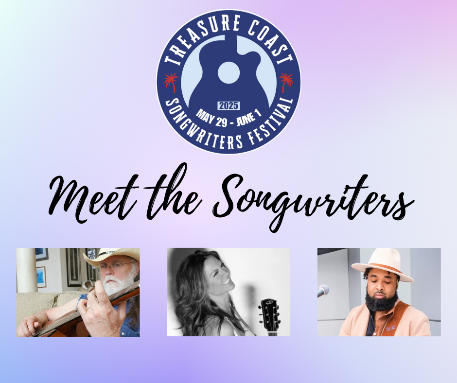 Meet the Songwriters graphic with the 3 headshots of artists mentioned in the article.